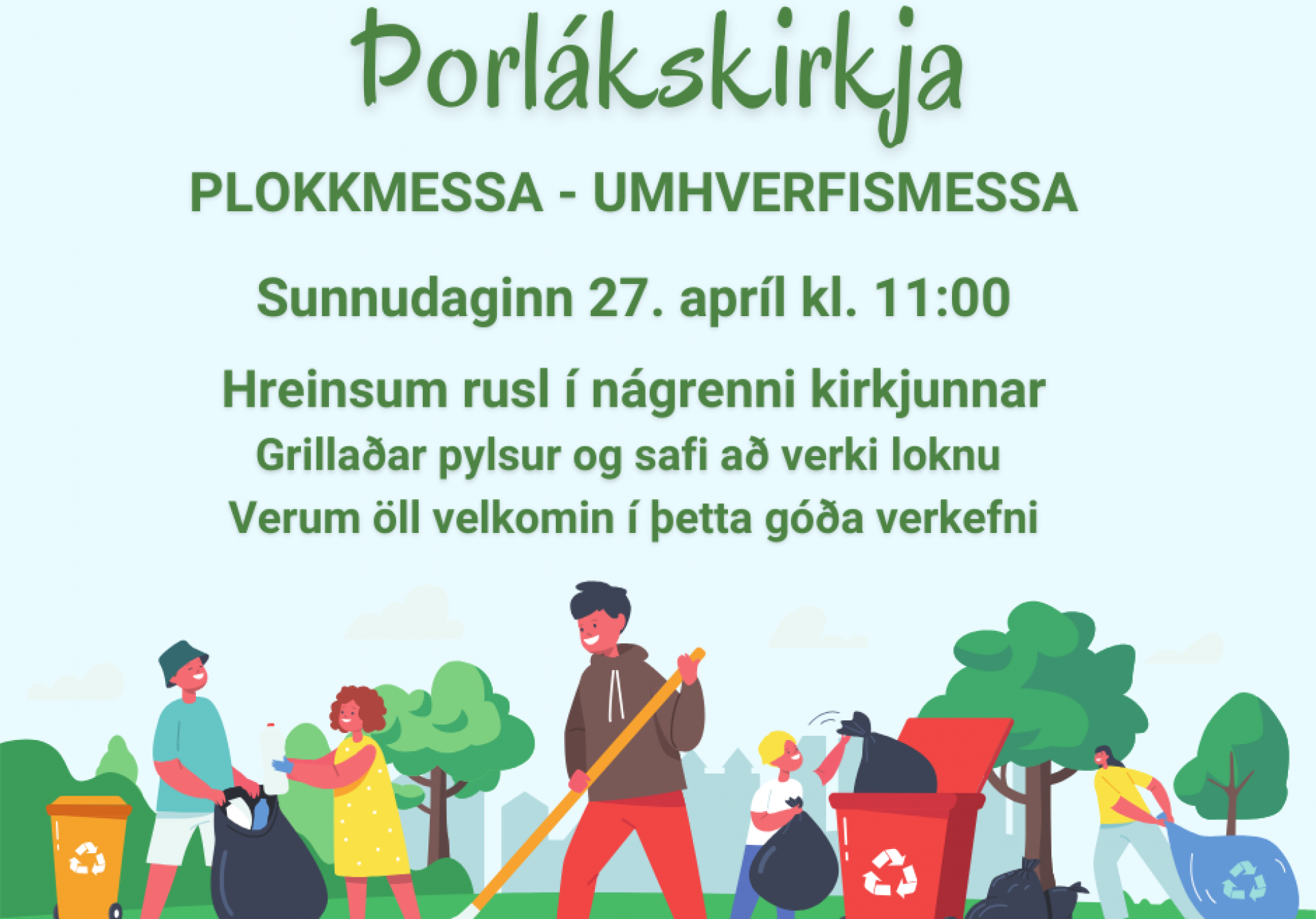 Umhverfismessa - plokkmessa 